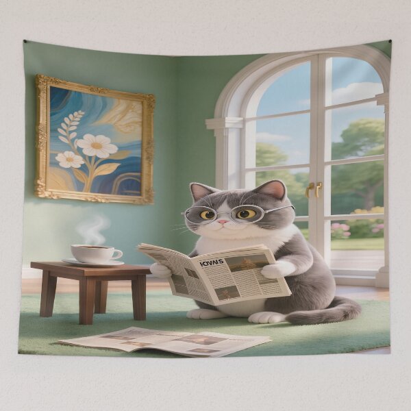Item preview, The Reading Cat 1 designed and sold by DinsignStudio.