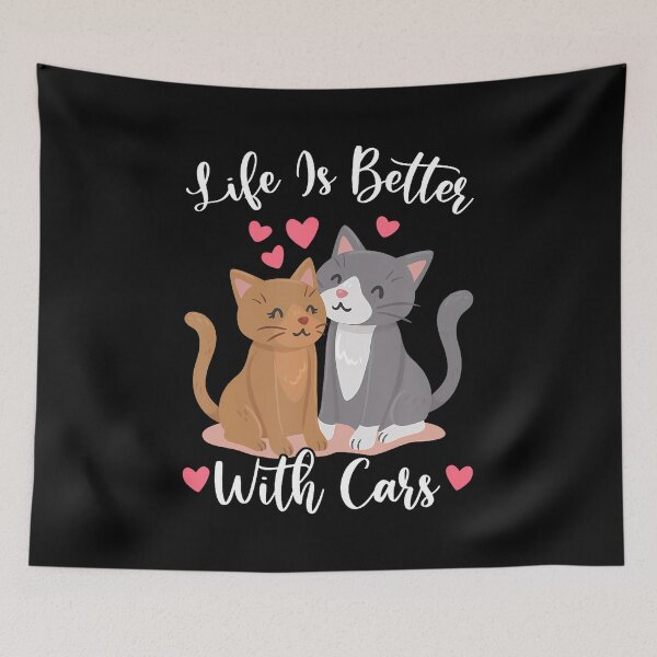 Item preview, Cat Lover Life Is Better With Cats Cars Meme designed and sold by reeneregen.