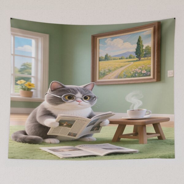 Item preview, The Reading Cat 3 designed and sold by DinsignStudio.