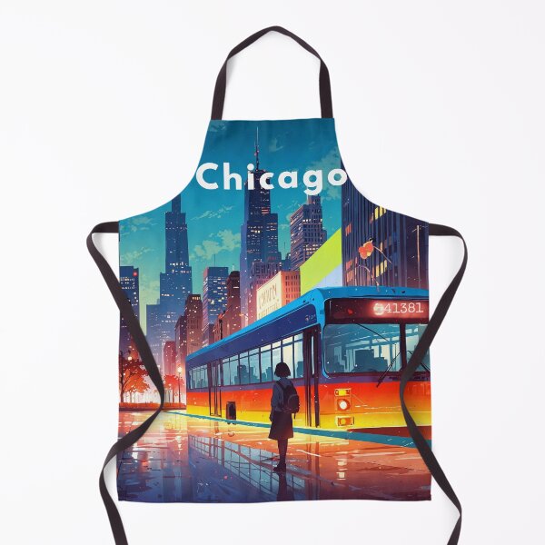 Item preview, Chicago Night Vibes, Cinematic Travel Anime designed and sold by DracoWear.