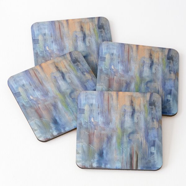 Item preview, Urban Haze: Textured Blue & Copper Abstract designed and sold by kkartwork.