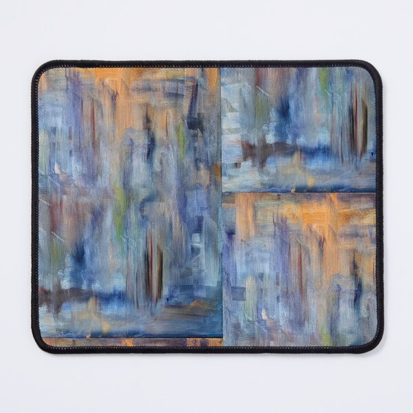 Item preview, Urban Haze: Textured Blue & Copper Abstract designed and sold by kkartwork.