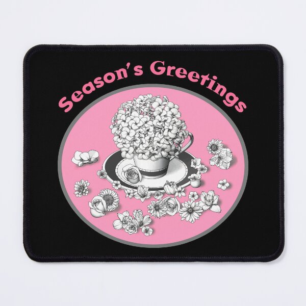 Item preview, Celebration of Season's Greetings with Beautiful Flowers designed and sold by cremedecolor.