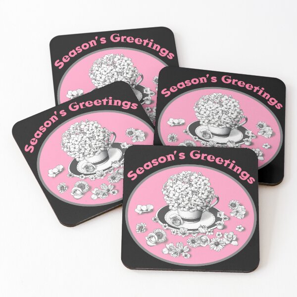 Item preview, Celebration of Season's Greetings with Beautiful Flowers designed and sold by cremedecolor.