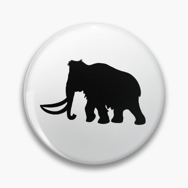 Item preview, mammoth silhouette designed and sold by Blockhead Designs.