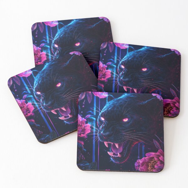 Item preview, Panther in Bloom designed and sold by ArgentoArt.