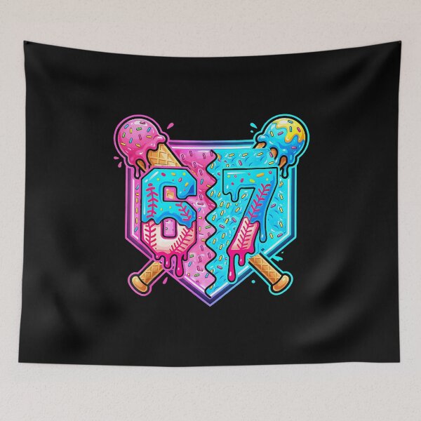 Item preview, Baseball Drip Number 67 Player Ice Cream Drip 67Th Birthday designed and sold by kowaldtlbung.