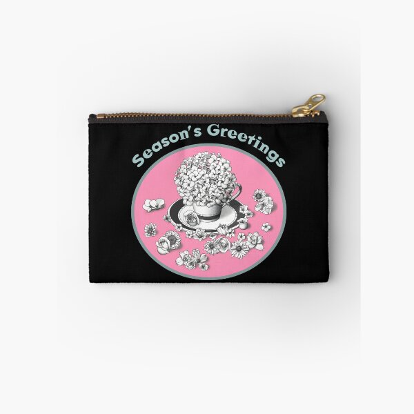 Item preview, Happy Season's Greetings with Beautiful Flowers designed and sold by cremedecolor.