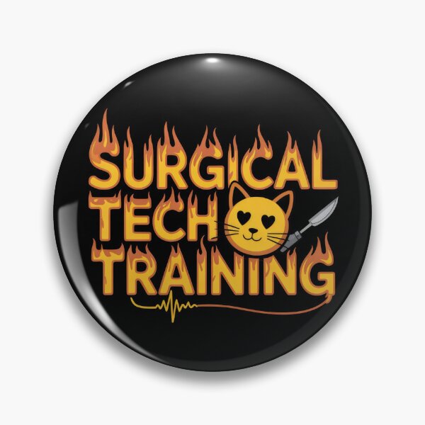 Item preview, Surgical Tech Training Flaming Cat Design – Funny Scrub Tech Art designed and sold by ClinicalHubs.