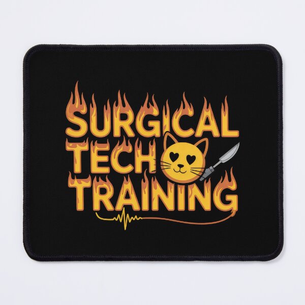 Item preview, Surgical Tech Training Flaming Cat Design – Funny Scrub Tech Art designed and sold by ClinicalHubs.
