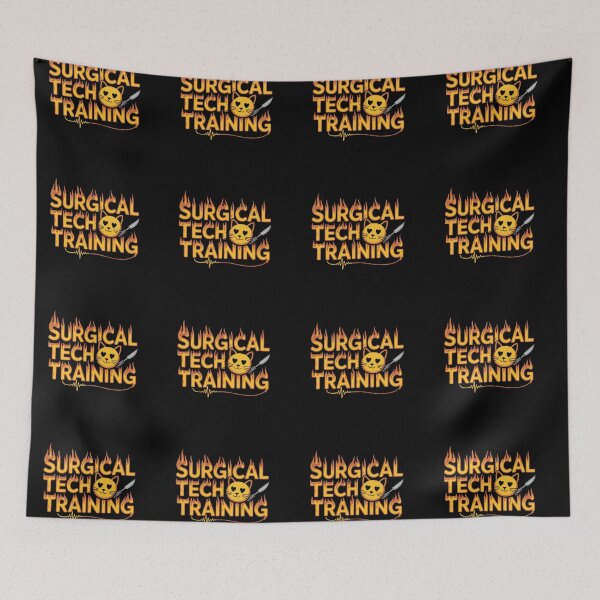 Item preview, Surgical Tech Training Flaming Cat Design – Funny Scrub Tech Art designed and sold by ClinicalHubs.