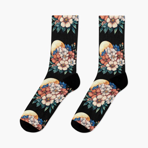 Item preview, Celestial Night Flowers Moonlit Garden designed and sold by fanzymukump.