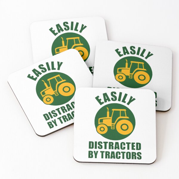 Item preview, Easily Distracted by Tractors Country Humor designed and sold by HumansStuck12.