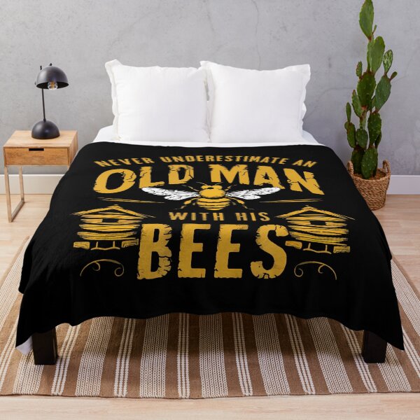 Item preview, Vintage Never Underestimate An Old Man Beekeeper Funny designed and sold by mischwpwarso.