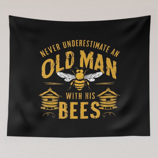 Item preview, Vintage Never Underestimate An Old Man Beekeeper Funny designed and sold by mischwpwarso.