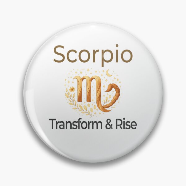 Item preview, Scorpio Zodiac Affirmation Design – Transform & Rise | Power & Renewal designed and sold by Safe Soul DeLife.