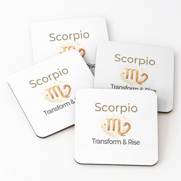 Item preview, Scorpio Zodiac Affirmation Design – Transform & Rise | Power & Renewal designed and sold by Safe Soul DeLife.