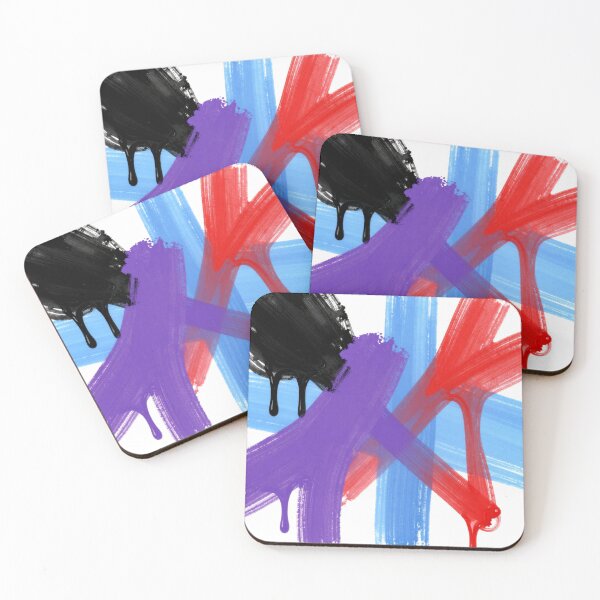 Item preview, 5 color brush style abstract colorful design designed and sold by SmashingDeals.
