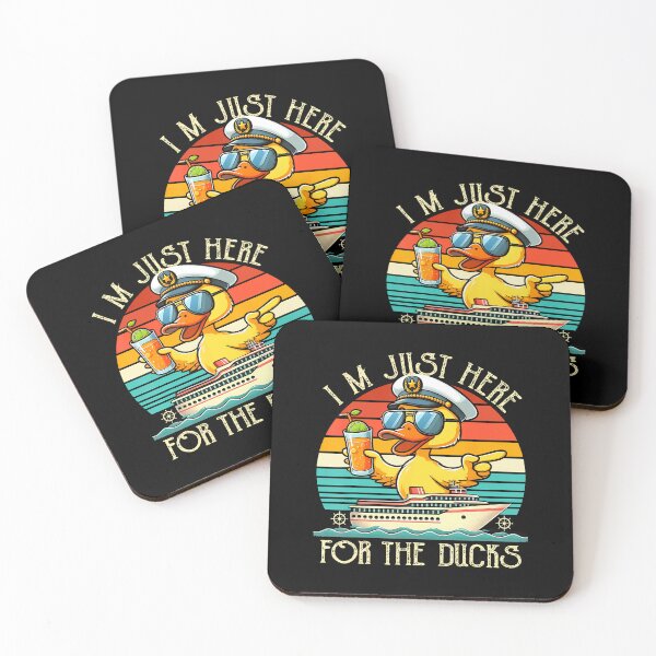 Item preview, I'M Just Here For The Ducks Funny Rubber Ducks Cruising designed and sold by AileighKyser.