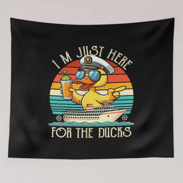 Item preview, I'M Just Here For The Ducks Funny Rubber Ducks Cruising designed and sold by AileighKyser.