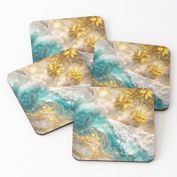 Item preview, Gilded Shoreline Serenity designed and sold by ArgentoArt.