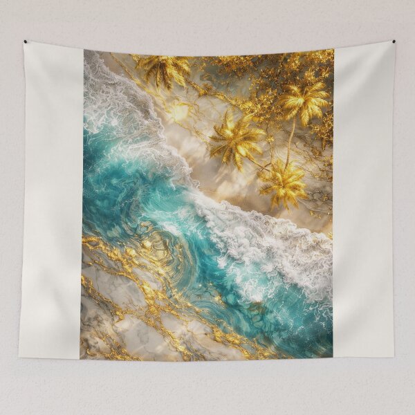 Item preview, Gilded Shoreline Serenity designed and sold by ArgentoArt.