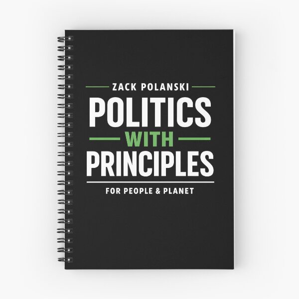 Item preview, Zack Polanski Politics With Principles T-Shirt | Progressive Values & Green Future Tee designed and sold by natzeroART.