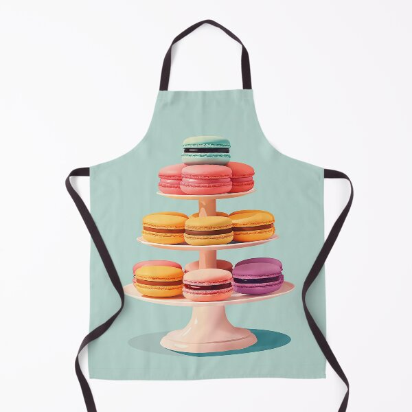 Item preview, Colorful French Macarons on Cake Stand designed and sold by BobaBunny76.