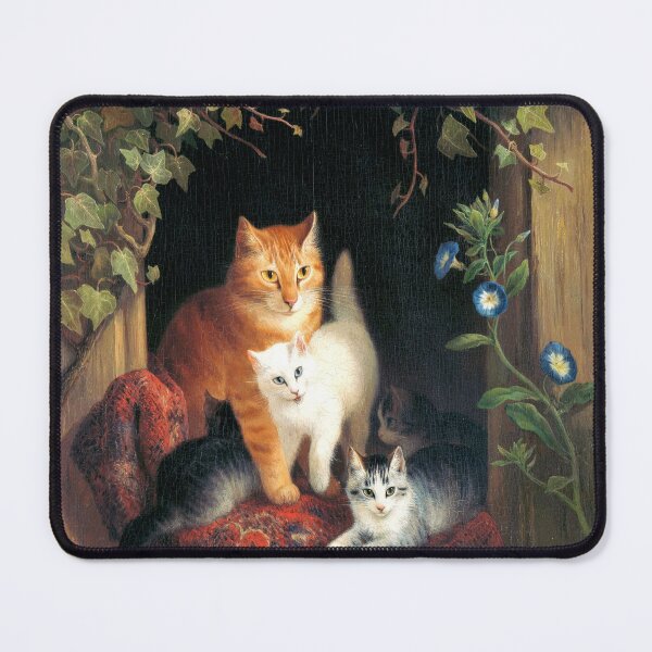 Item preview, Cat with Kittens (1844) painting by Henriëtte Ronner. designed and sold by AngyDesigns49.
