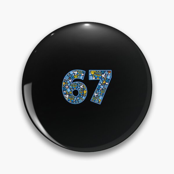 Item preview, Hanukkah 67 Six Seven Meme Jewish Menorah Chanukah designed and sold by AileighKyser.