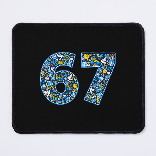 Item preview, Hanukkah 67 Six Seven Meme Jewish Menorah Chanukah designed and sold by AileighKyser.