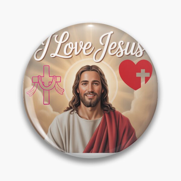 Item preview, I Love Jesus – Faith-Based Christian Typography Design designed and sold by Fouziaart08.