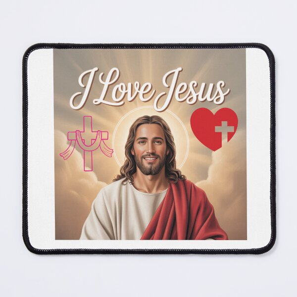 Item preview, I Love Jesus – Faith-Based Christian Typography Design designed and sold by Fouziaart08.