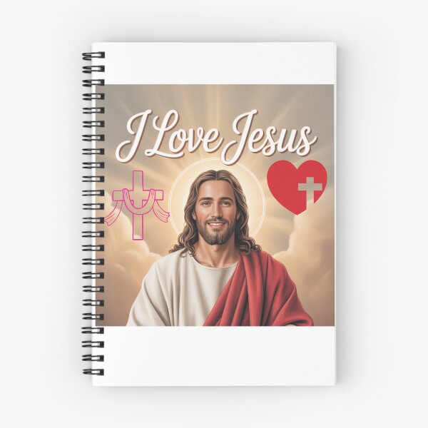 Item preview, I Love Jesus – Faith-Based Christian Typography Design designed and sold by Fouziaart08.