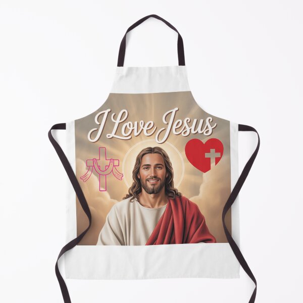 Item preview, I Love Jesus – Faith-Based Christian Typography Design designed and sold by Fouziaart08.
