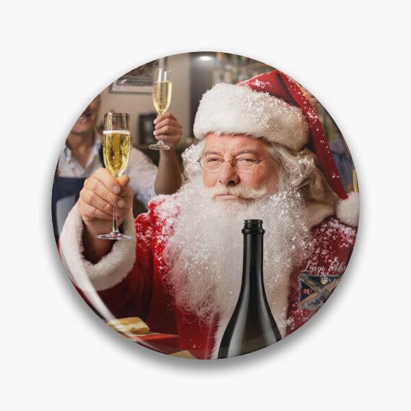 Item preview, Santa Prosecco Toast Celebration Canvas Print designed and sold by Umpsilk.