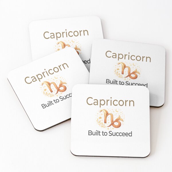 Item preview, Capricorn Zodiac Affirmation Design – Built to Succeed | Discipline & Achievement designed and sold by Safe Soul DeLife.