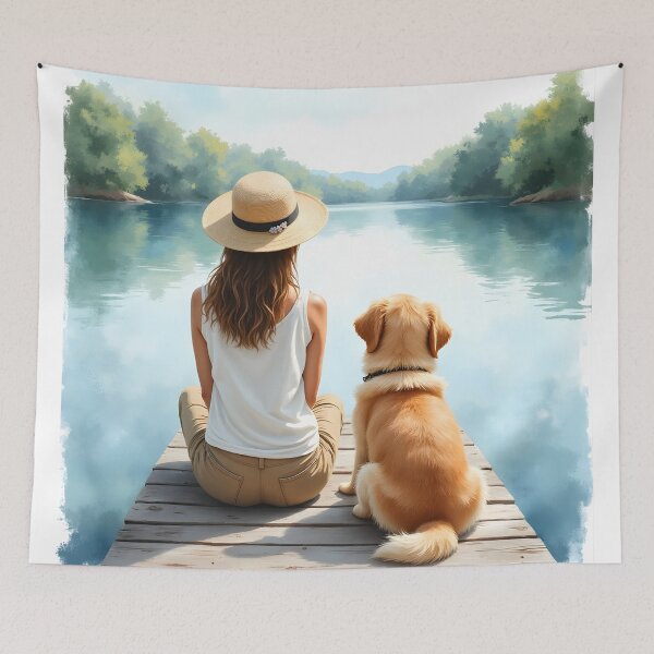 Item preview, Quiet Lake Companionship designed and sold by Kuky Studio.