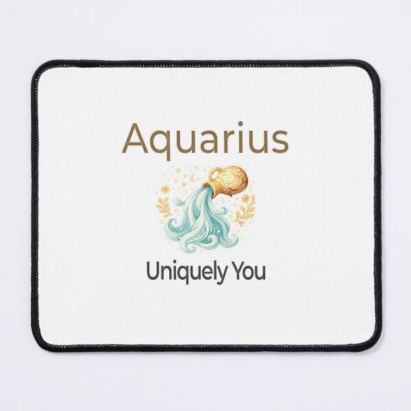 Item preview, Aquarius Zodiac Affirmation Design – Uniquely You | Authenticity & Vision designed and sold by Safe Soul DeLife.
