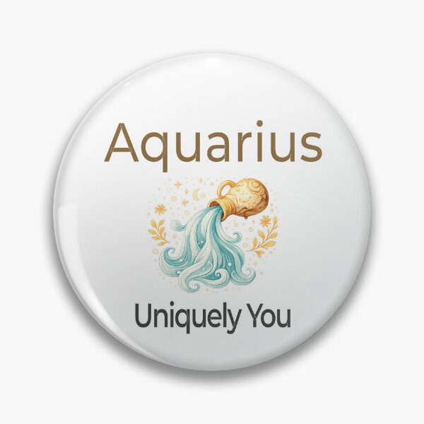Item preview, Aquarius Zodiac Affirmation Design – Uniquely You | Authenticity & Vision designed and sold by Safe Soul DeLife.