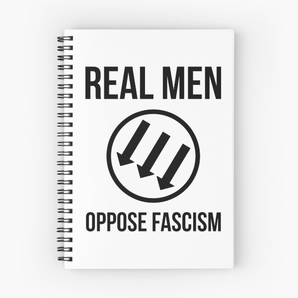 Item preview, Real men oppose fascism  designed and sold by Rachel the Artist .