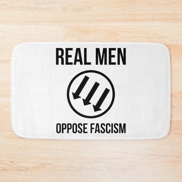 Item preview, Real men oppose fascism  designed and sold by Rachel the Artist .