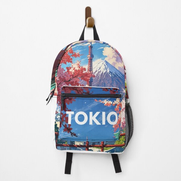 Item preview, Tokio Sakura and Mt Fuji, Cinematic Anime Travel Poster designed and sold by DracoWear.