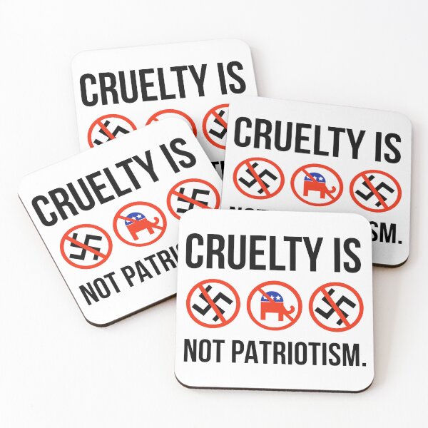 Item preview, Cruelty is not patriotism.  designed and sold by Rachel the Artist .