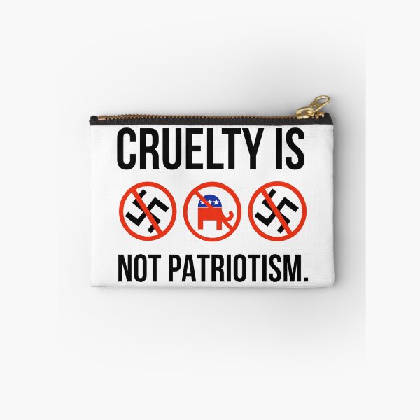 Item preview, Cruelty is not patriotism.  designed and sold by Rachel the Artist .