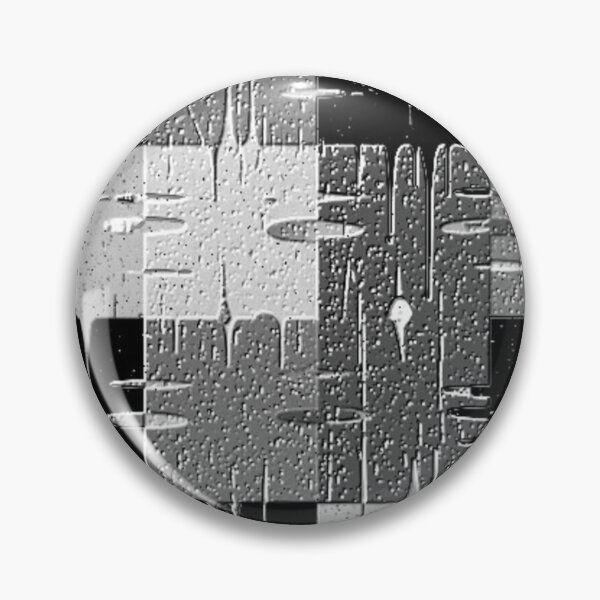 Item preview, black and white distressed squares geometric abstract design  designed and sold by SmashingDeals.