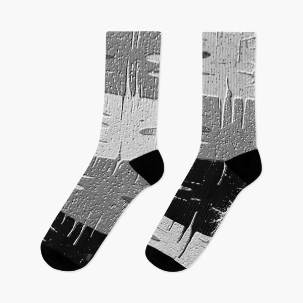 Item preview, black and white distressed squares geometric abstract design  designed and sold by SmashingDeals.
