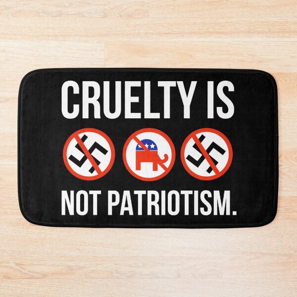 Item preview, Cruelty is not patriotism.  designed and sold by Rachel the Artist .