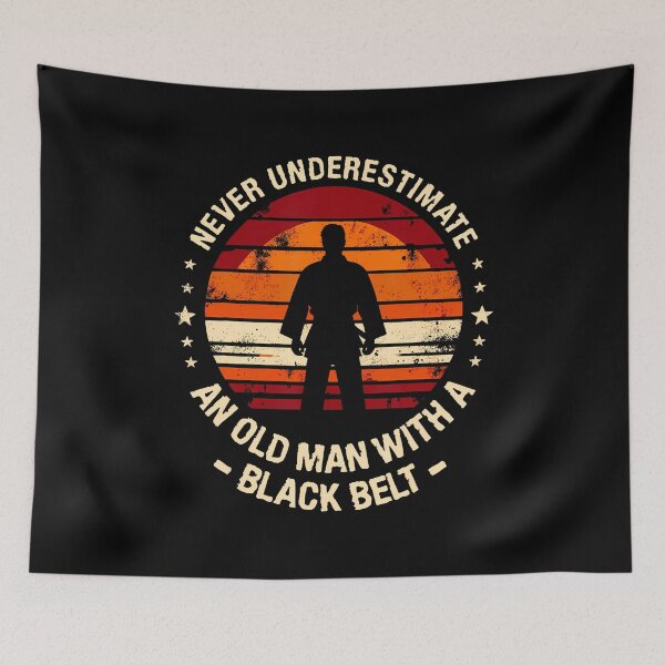 Item preview, Never Underestimate An Old Man Black Belt Martial Arts designed and sold by markettathorn.