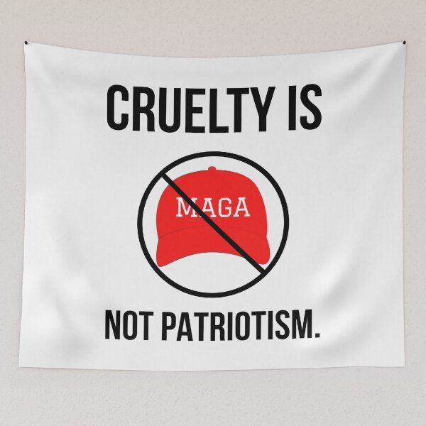 Item preview, Cruelty is not patriotism  designed and sold by Rachel the Artist .